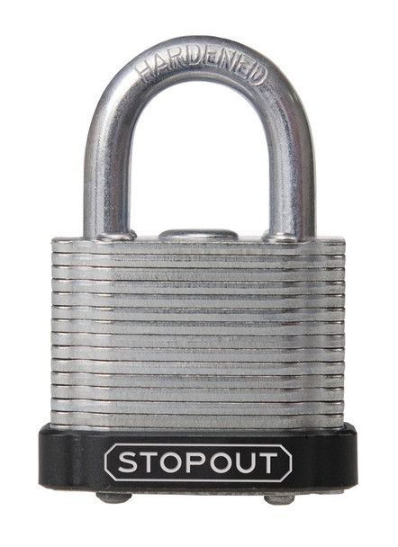 STOPOUT® Laminated Steel Padlocks 1 1/2" Green Keyed Alike, Keyed Alike, Keyed Alike, Master Keyed (sold separately) 1/Each - KDL967GN