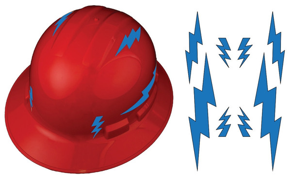 Viz-Kit Reflective Universal Hard Hat Visibility Kits: Lightning White 1/Pack - LHTL664WT