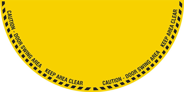 Swing Door Floor Sign: Full Swing 34" x 68" 1/Each - DFS206