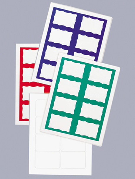 Name Badge Labels: Laser Printer Badges Blue 2 1/3" x 3 3/8" 200/Pack - DNA167BU