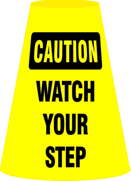 Cone Cuff Sleeves: Caution - Watch Your Step - FBC919P