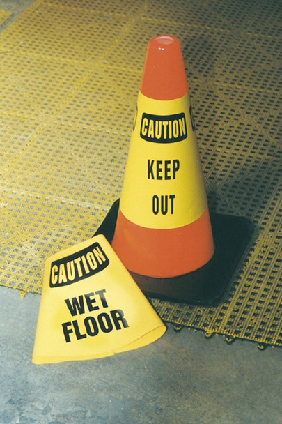 Caution Cone Cuff Sleeve: Slippery When Wet - FBC920P
