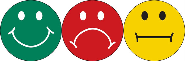 Ultra-Cling Smile, Neutral, and Unhappy Faces Mulit-Pack 2" Ultra-Cling 15/Pack - PBL320