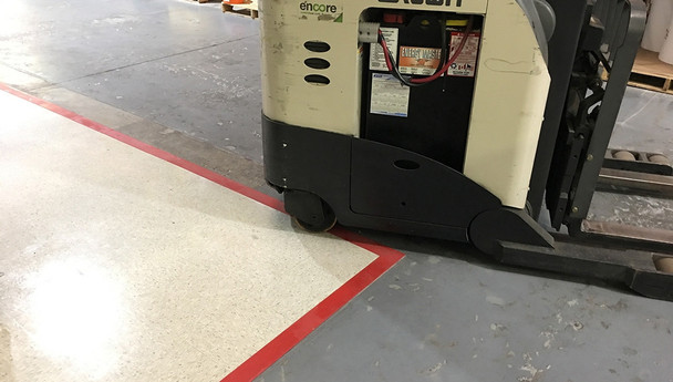 Tough-Mark Heavy Duty Floor Marking Shapes: T-Corner 6" x 6" / - PTP207OR