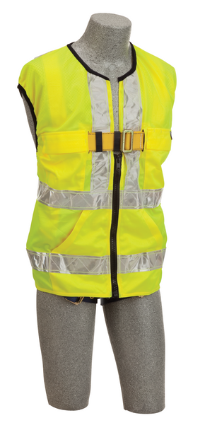 3M DBI-SALA Delta Hi-Vis Reflective Workvest Safety Harness - Yellow - X-Large - 1107421