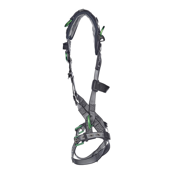 MSA V-FIT Harness w/Back, Front, Side & Shoulder D-Rings - Tongue Buckle Leg Straps - Shoulder Padding - Standard - 10194905
