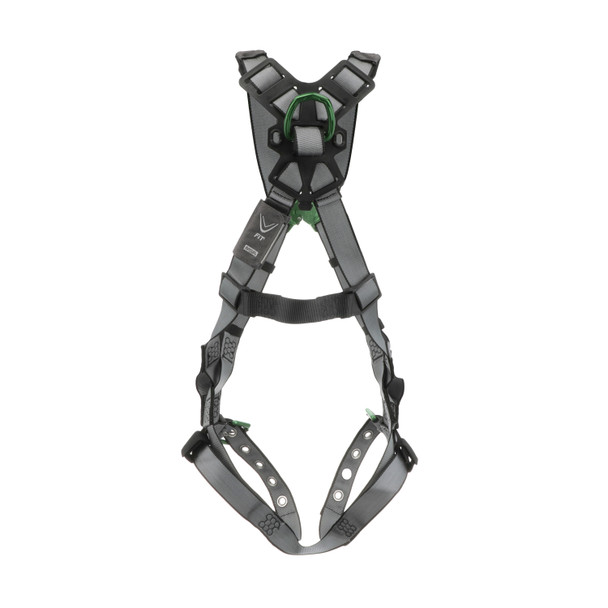 MSA V-FIT Harness w/Back D-Ring - Tongue Buckle Leg Straps - Extra Small - 10195091