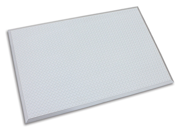 Ergomat Infinity Smooth Silver Anti-Fatigue Mat - 4'x26'