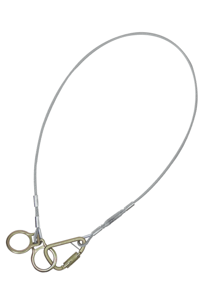 FallTech 10' Cable Carabiner Sling Anchor with Galvanized Steel Cable - 84202D10