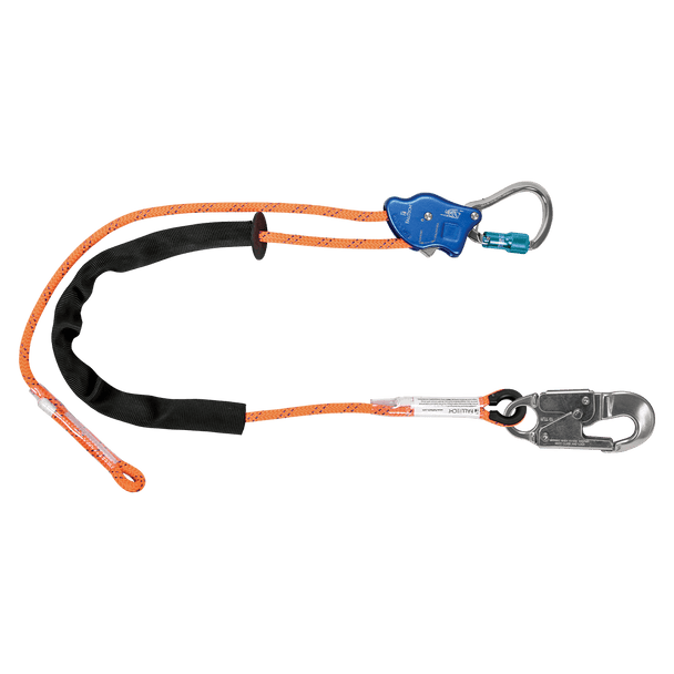 FallTech 10' Tower Climber Rope Positioning Lanyard with Aluminum Adjuster - 8165D10