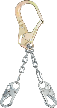 FallTech 21" Premium Rebar Positioning Assembly with GR 43 Chain with Non-Swivel Rebar Hook - 8252LT