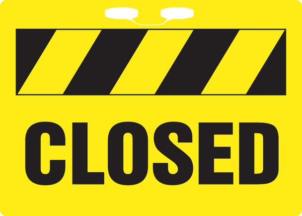 Rope Signs: Closed 10" x 14" Plastic 1/Each - FBR109