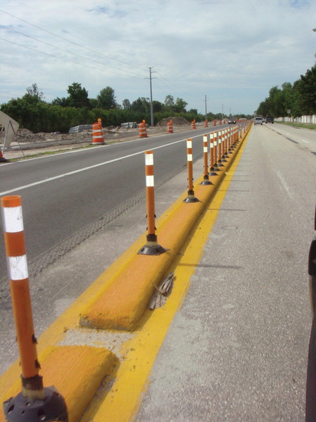 Surface Mount Markers Yellow Surface Mount - Tubular 36" 1/Each - FBS101YL