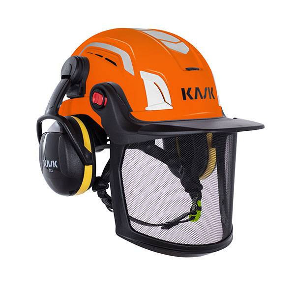 Kask Zenith-X Air Combo Kit (Includes Faceshield & Ear Muffs) Type 1 Class C Vented Orange Safety Helmet - WHE00086-P-203.UNI