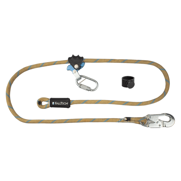 FallTech APEX Pro Adjustable Wood Pole Fall Restrict Device - Secondary Rope Positioning Lanyard - 8180SR
