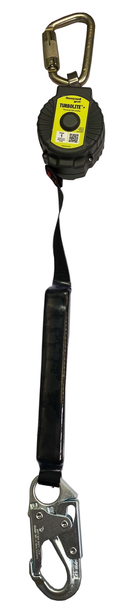 Miller TurboLite+ 11FT Class 1 Single-Leg SRL w/Steel Locking Snap Hook Lifeline Connector - MTL-OHW1-71/11FT