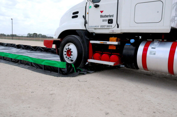 UltraTech International Containment Berm Ultimate Model 14' x 54' x 1 Copolymer 2000 Black - 8508