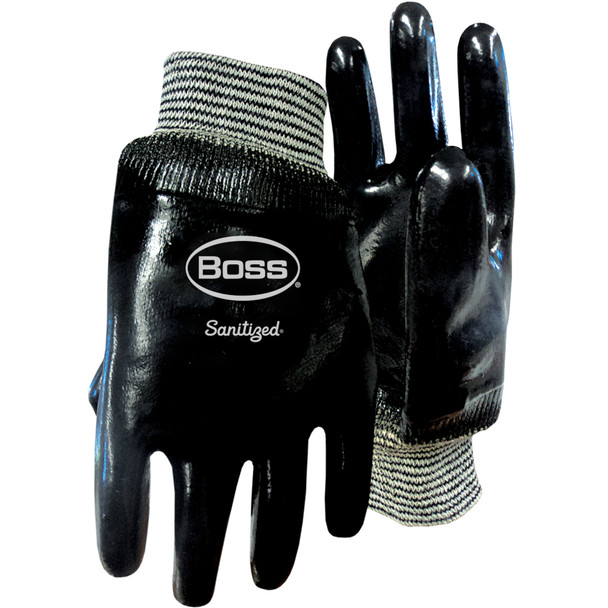 Chemguard+ Black Heavyweight Neoprene w/Interlock Liner & Smooth Grip - - 6/PR - 330-PIP-1SN2510
