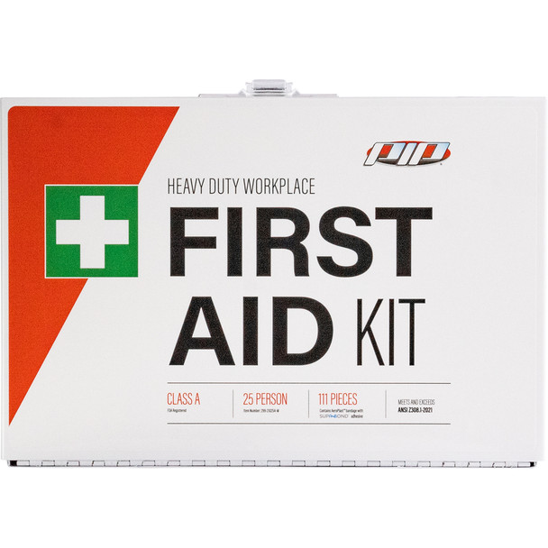 PIP First Aid Kit ANSI Class A Waterproof - 25 Person - White - 1/EA - 395-PIP-299-21025A-M