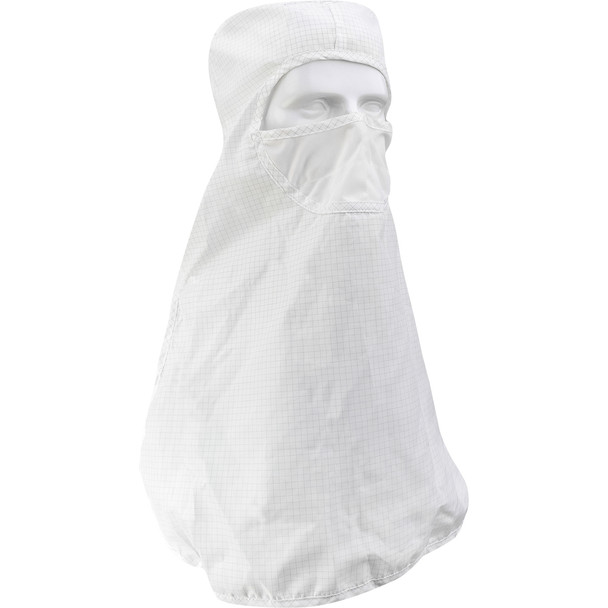Uniform Technology Altessa Grid ISO 5 (Class 100) Cleanroom Hood w/Built-In Face Mask - Pull Over - White - 1/EA - CHPIN2-74WH