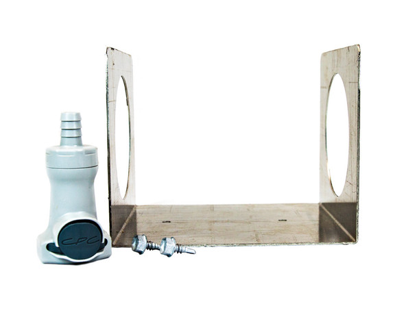 Justrite Wall Bracket Kit With Prolypropylene Connector To Relocate The Hplc Coalescing/Carbon Filter - 28150