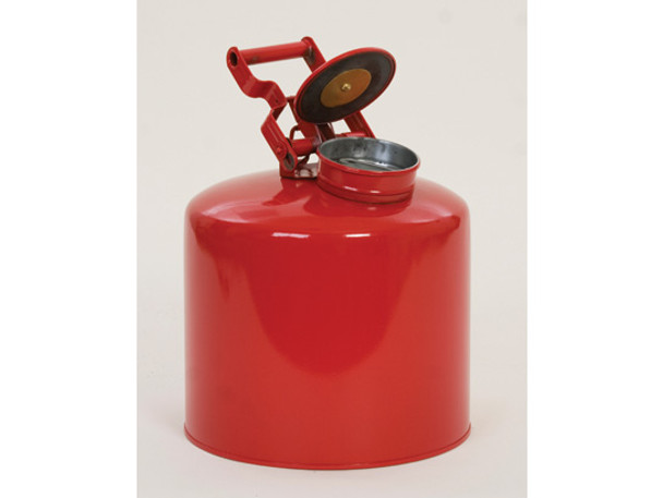 Eagle Disposal Can Safety Can - Galvanized Steel - 5 Gallon - Flame Arrester - Red - 1425