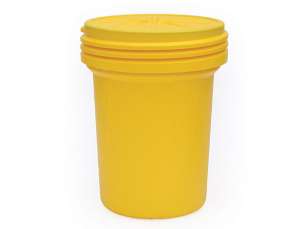 Eagle Lab Pack Poly Drum - 30 Gallon - Screw-on Lid - Brown - 1600SLBRN