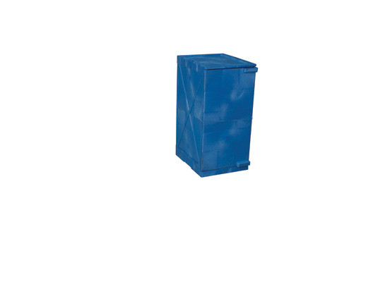 Eagle Quik-Assembly Modular Poly Acid and Corrosive Cabinet - 12 Gallon - 2 Shelves - Blue - M12CRA