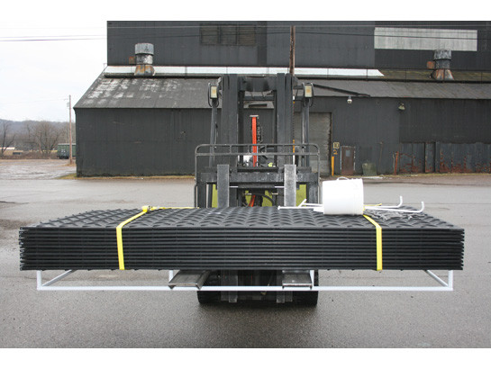 Ground Protection - AlturnaMat - Mat-Pak - (12) 3' X 8' Mats - One Side Smooth - Black - W/ Acc - 120T - AMCP3S1