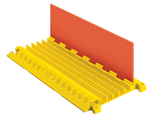 Cable Protector - Linebacker - 5-Ch - 1.25" - Gen Purpose - T-Conn - Orange/Yellow - 42 - 000 Lb Load - CP5X125-GP-O/Y