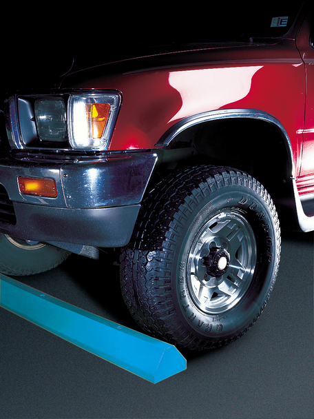 Plastic Car Parking Stop - 4' Standard - 72" X 4" X 6" - Blue - No Hardware - CS4S-B