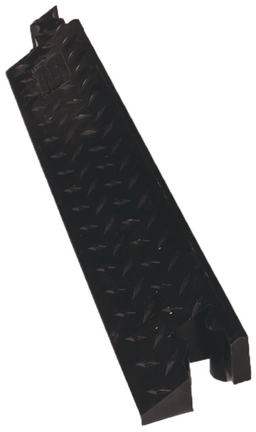 Cable Protector - Yellow Jacket - 3-Ch - 2.25" - Ams - Male Ramp - Dog Bone - Black - YJ3-225-AMS-M-B