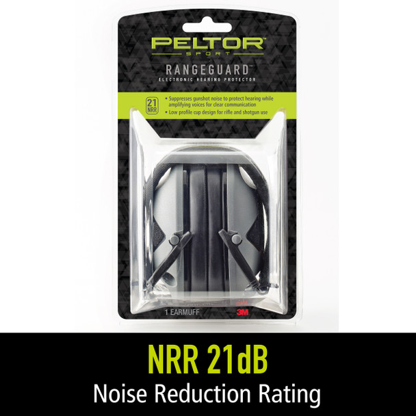 Peltor Sport RangeGuard Earmuff - 1/CV - Gray - RG-OTH-1-W