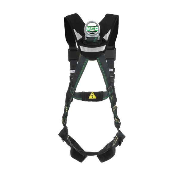 MSA EVOTECH Arc Flash Harness w/Back D-Ring - Quick-Connect leg straps - Shoulder Padding - X-Large (XLG) - 10150145