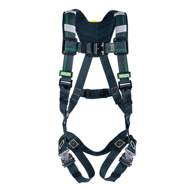 MSA EVOTECH Arc Flash Harness w/Back Web Loop - Quick-Connect leg straps - Shoulder Padding - X-Large (XLG) - 10150149