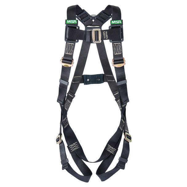 MSA Workman Arc Flash Vest-Style Harness w/Back D-Ring - Qwik-Fit leg straps - X-Large (XLG) - 10152653