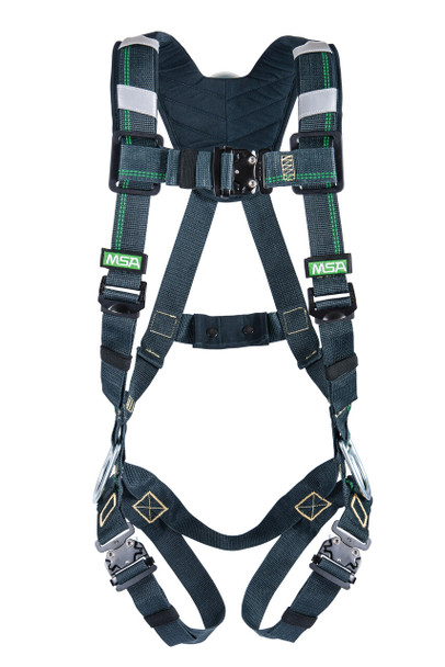 MSA EVOTECH Arc Flash Harness w/Back & Side D-Rings - Qwik-Fit leg straps - Shoulder Padding - X-Small (XSM) - 10155823
