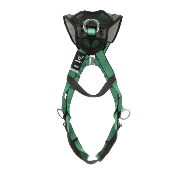 MSA V-FORM+ Harness w/Back & Side D-Rings - Quick Connect Leg Straps - Extra Small - 10206104