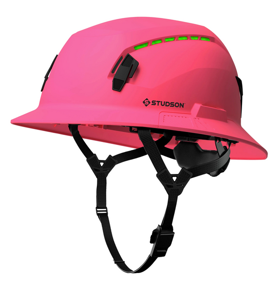 Studson SHK-1 Vented Full Brim Class C Type II - Pink Safety Helmet