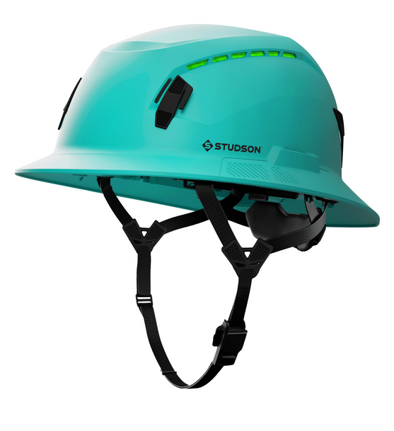 Studson SHK-1 Vented Full Brim Class C Type II - Teal Safety Helmet