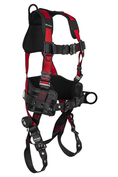 FallTech Tradesman Pro Construction Belted Harness - Tongue Buckle Leg Adjustments - Extra-Small - 7078CXS