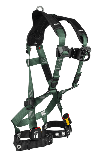 FallTech FT-1910 2D Climbing Non-Belted Harness - Tongue Buckle Leg Adjustment - 1910FD2X3X - 2X/3X