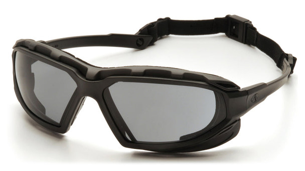 Pyramex - Highlander Plus - Black-Gray Frame/Gray Anti-Fog Lens - 12/Pair