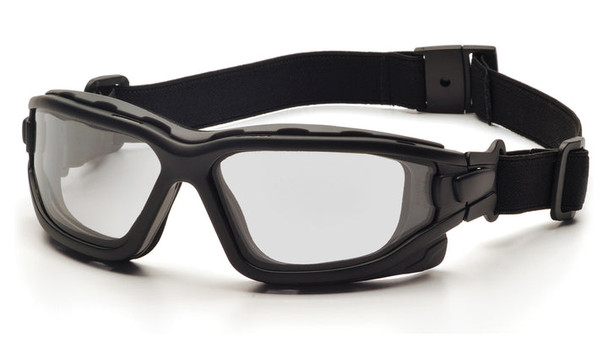 Pyramex - I-Force - Black Strap-Temples/Clear Anti-Fog Lens - 12/Pair