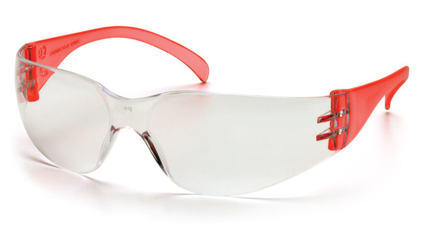 Pyramex - Intruder - Red Temples/Clear-Hardcoated Lens - 12/Pair