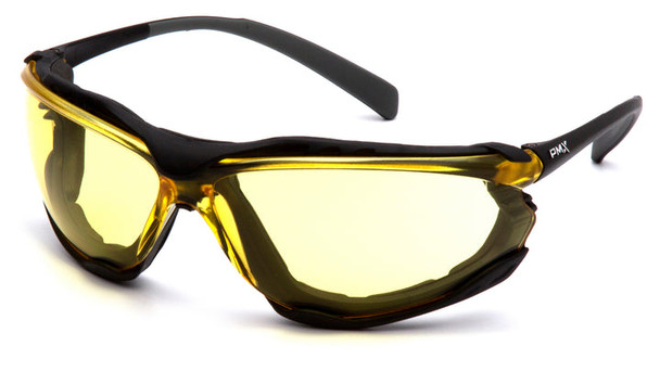 Pyramex - Proximity - Black frame/ Amber anti-fog lens - 12/Pair