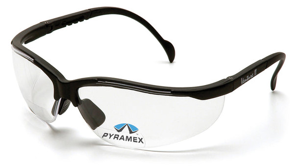 Pyramex - V2 Readers - Black Frame/Clear + 1.0 Lens - 6/Each
