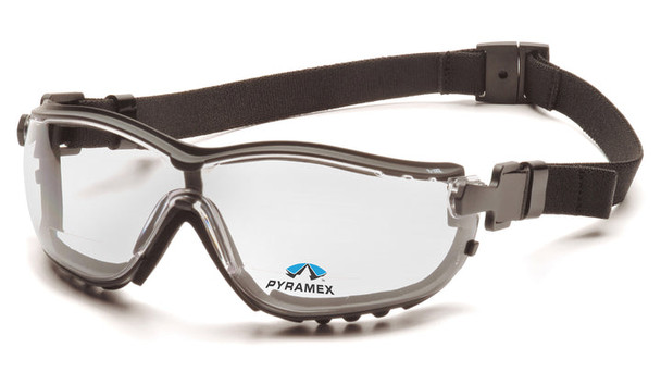 Pyramex - V2G Readers - Black Frame/Clear Anti-Fog +1.5 Les - 6/Pair