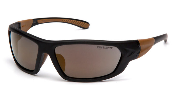 Carhartt - Carbondale - Safety Eyewear - Black and Tan Frame/Antique Mirror Lens - 1/Pair