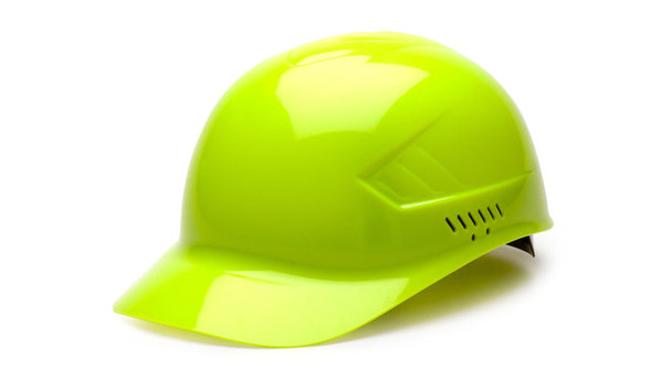 Pyramex - Bump Cap - Ridgeline Bump Cap Hi-Vis Green - 16/Each